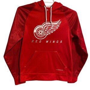 Detroit Red Wings Majestic Therma Base Hoodie Size Small